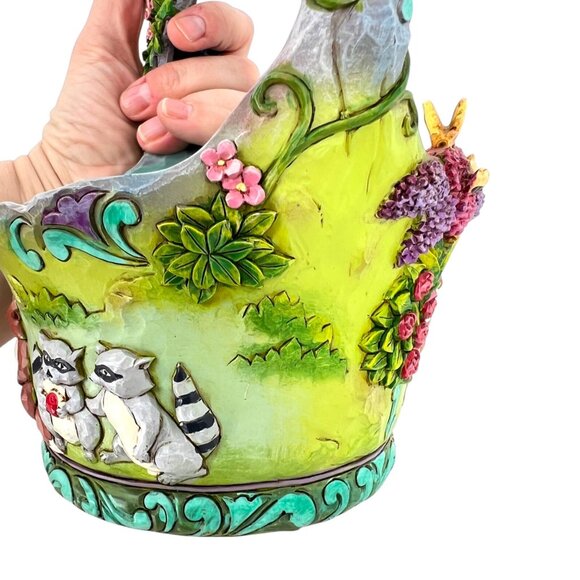 Jim Shore Heartwood Creek Signs Of Springtime Basket - Picture 11 of 14